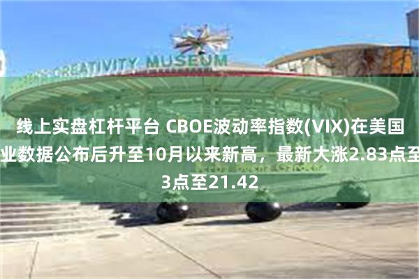 线上实盘杠杆平台 CBOE波动率指数(VIX)在美国非农就业数据公布后升至10月以来新高，最新大涨2.83点至21.42