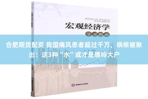 合肥期货配资 我国痛风患者超过千万，祸根被揪出：这3种“水”或才是嘌呤大户