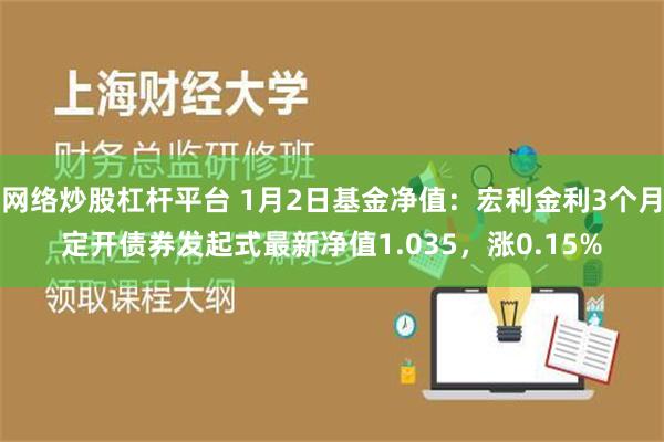 网络炒股杠杆平台 1月2日基金净值：宏利金利3个月定开债券发起式最新净值1.035，涨0.15%