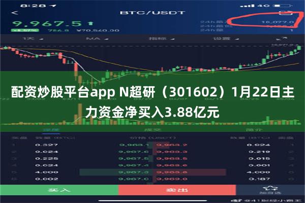 配资炒股平台app N超研（301602）1月22日主力资金净买入3.88亿元